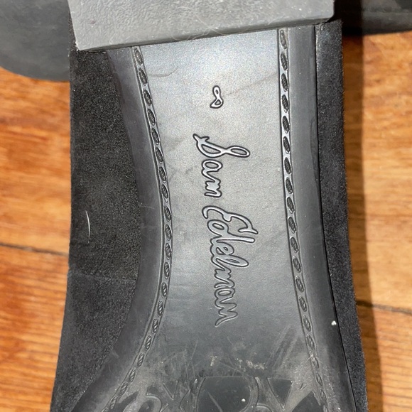 Sam Edelman Point Toe Black Suede Bow Flats - Picture 12 of 12